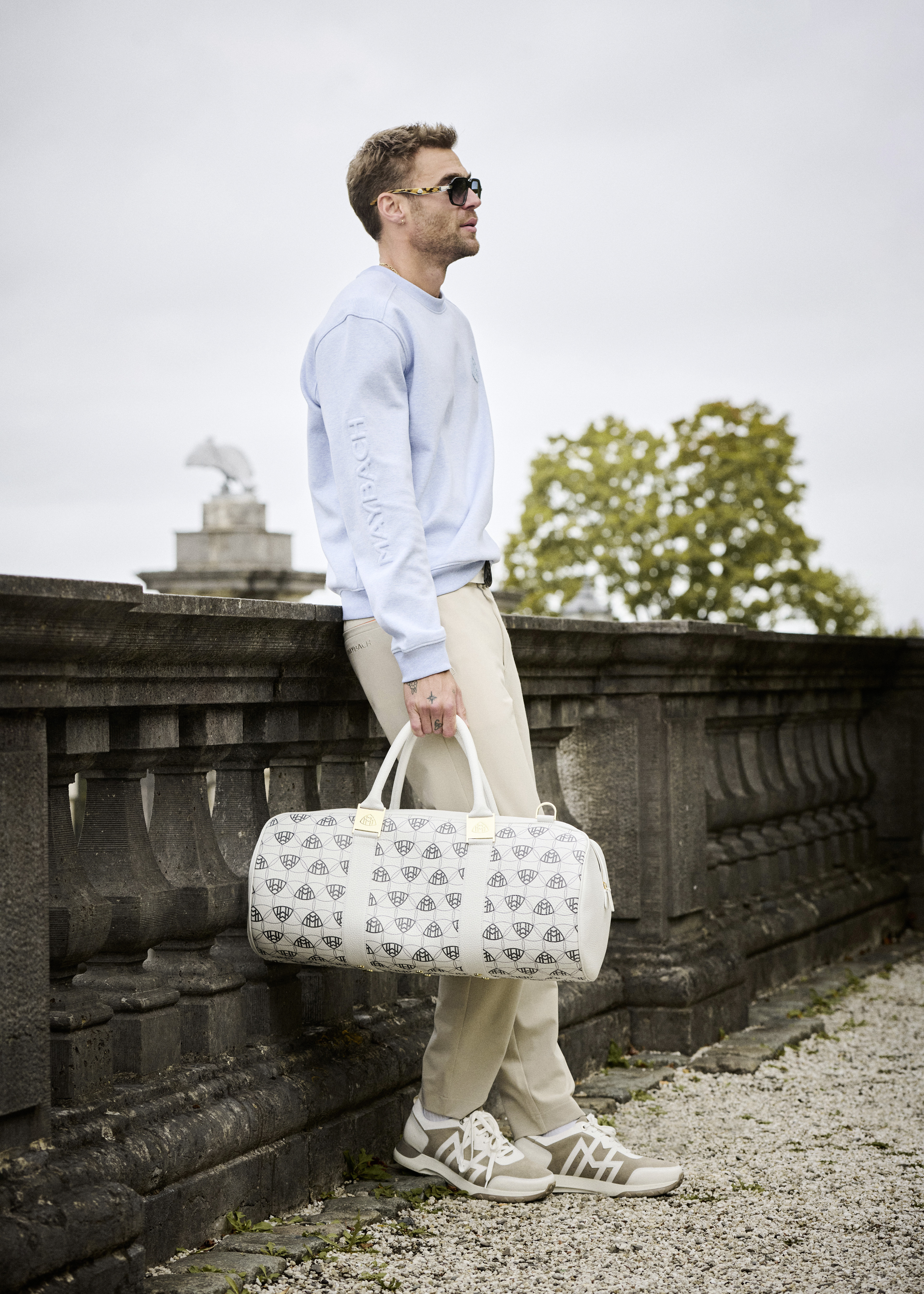 MAYBACH Leather Sneakers THE WANDERER I, MAYBACH Men's Down Jacket THE BLISS I, MAYBACH Men's Sweater THE BREAK IV