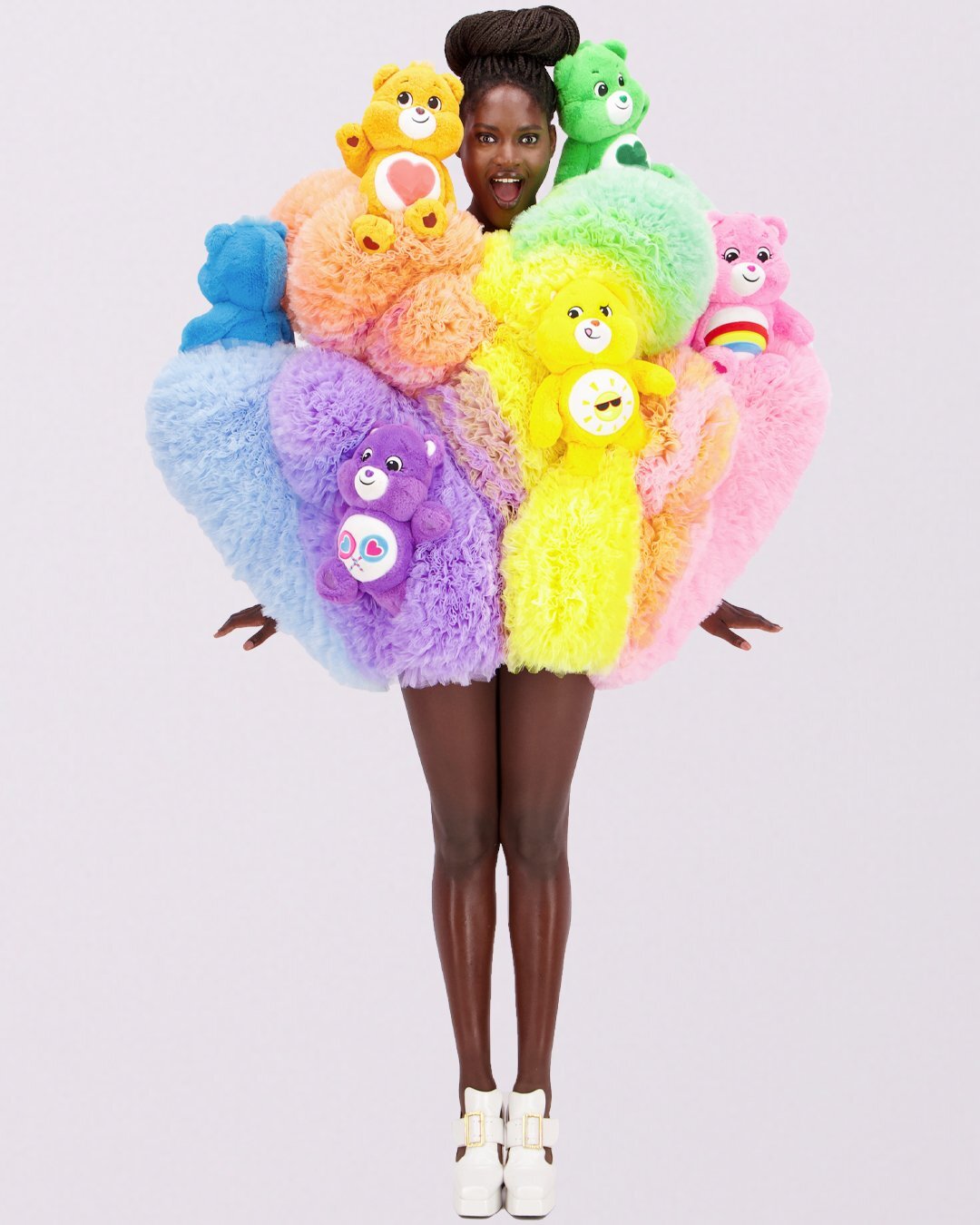 JimmyPaul, Multicolor Care Bear Dress, 2023. Met dank aan de kunstenaar