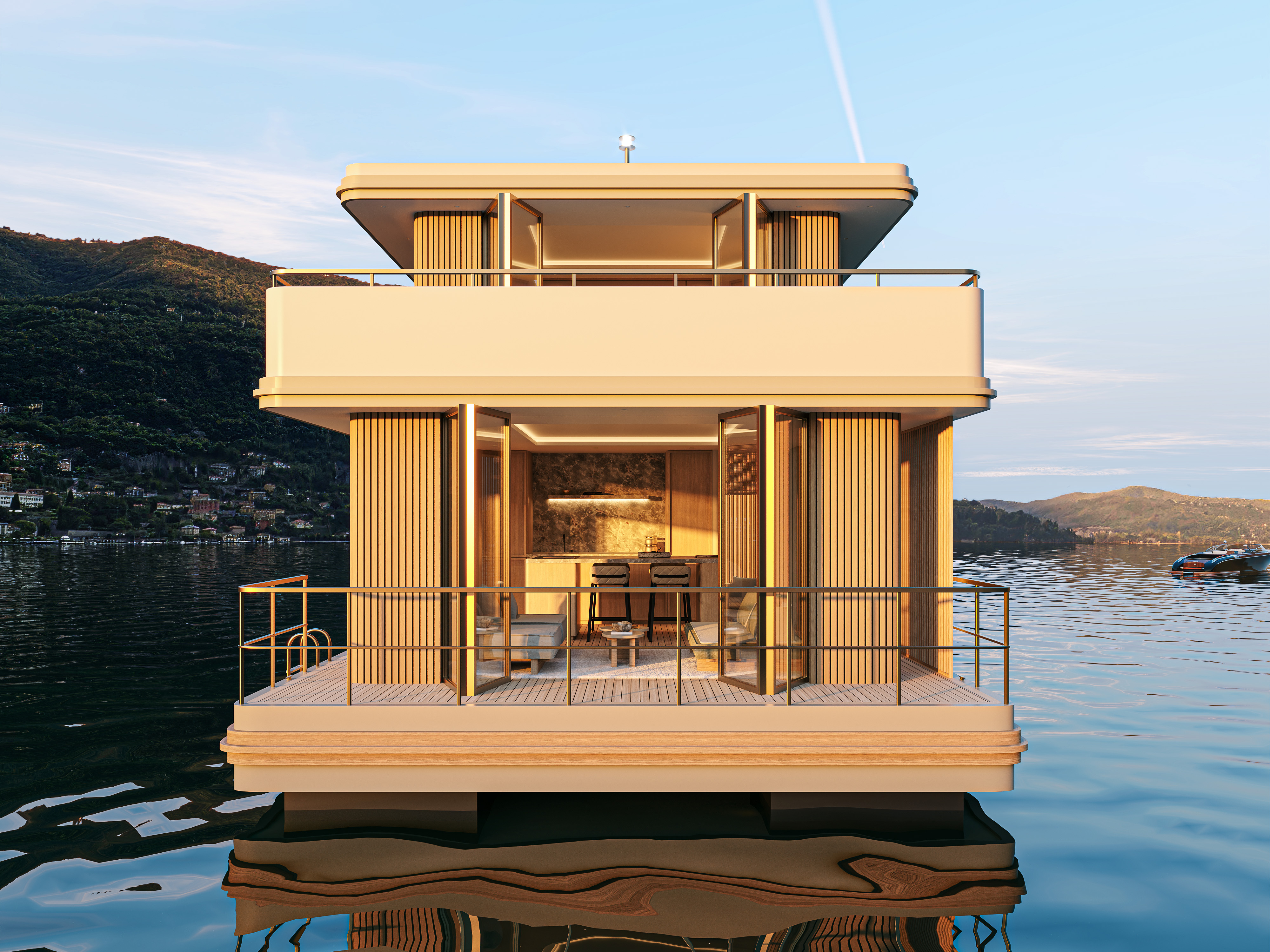 PB Davy Orsted Houseboats Prestige 100 Render