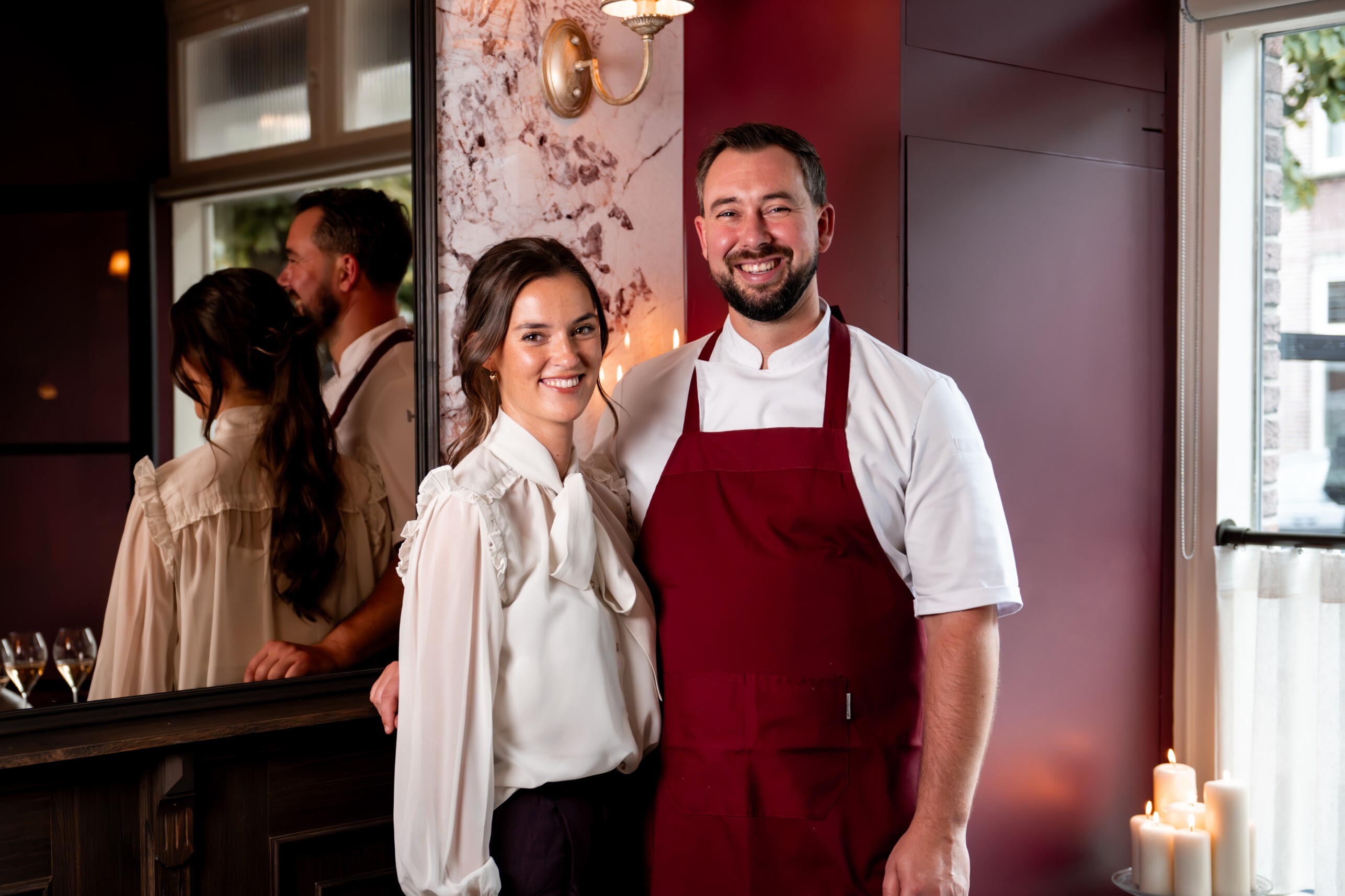 Chef Harm Dierks en gastvrouw-sommelier Fenna Monsieurs