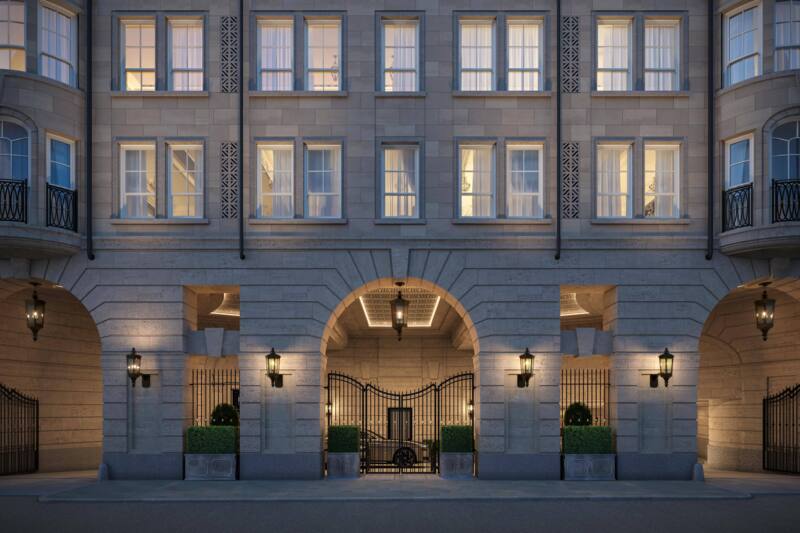 1Mayfair, entrance from Waverton Street © Caudwell