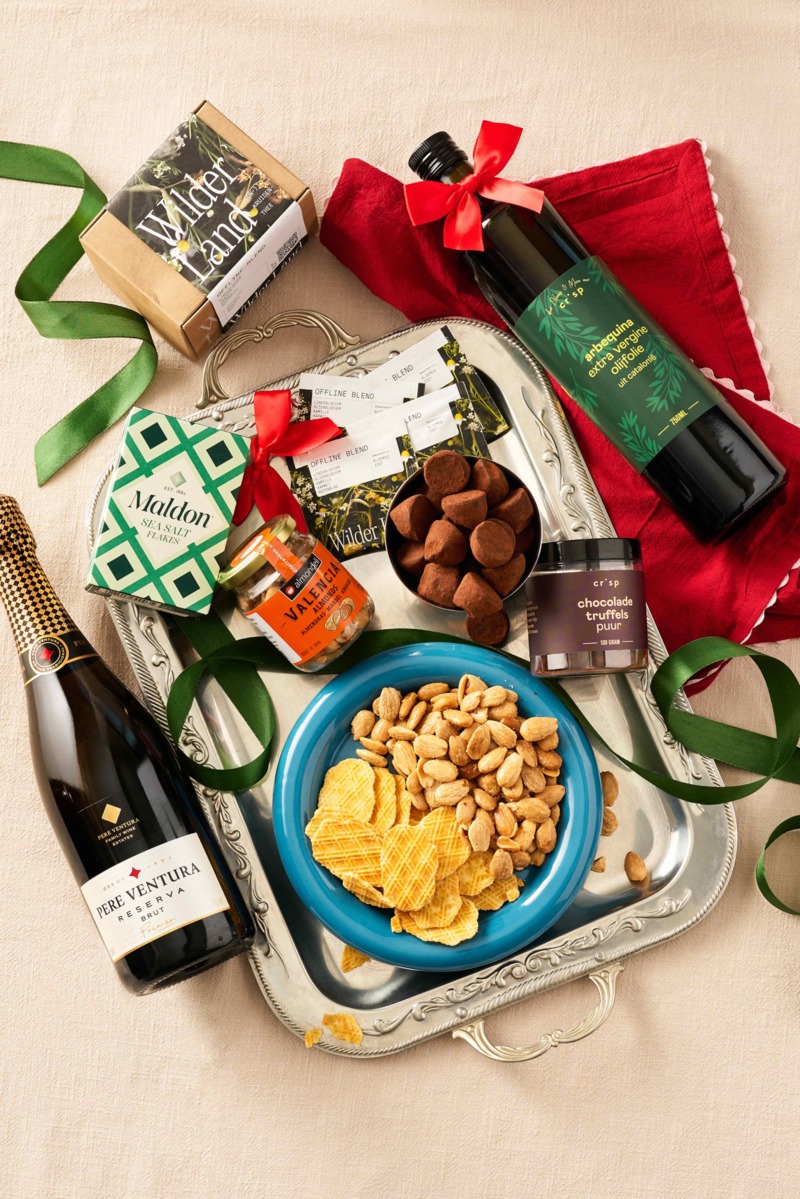 Crisp Kom-niet-met-lege-handen-pakket met alcohol