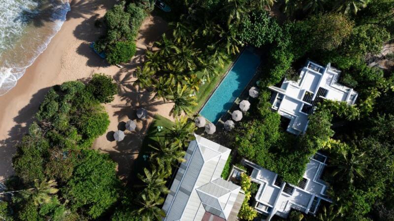 Aerial view of Aavya Cove Villas – Balapitiya near Galle