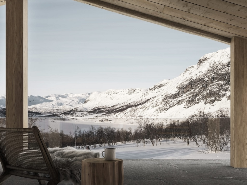 Uitzicht vanuit een Noorse toplocatie