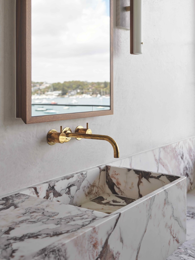 Wastafelkraan 1511-19 in onbehandeld messing