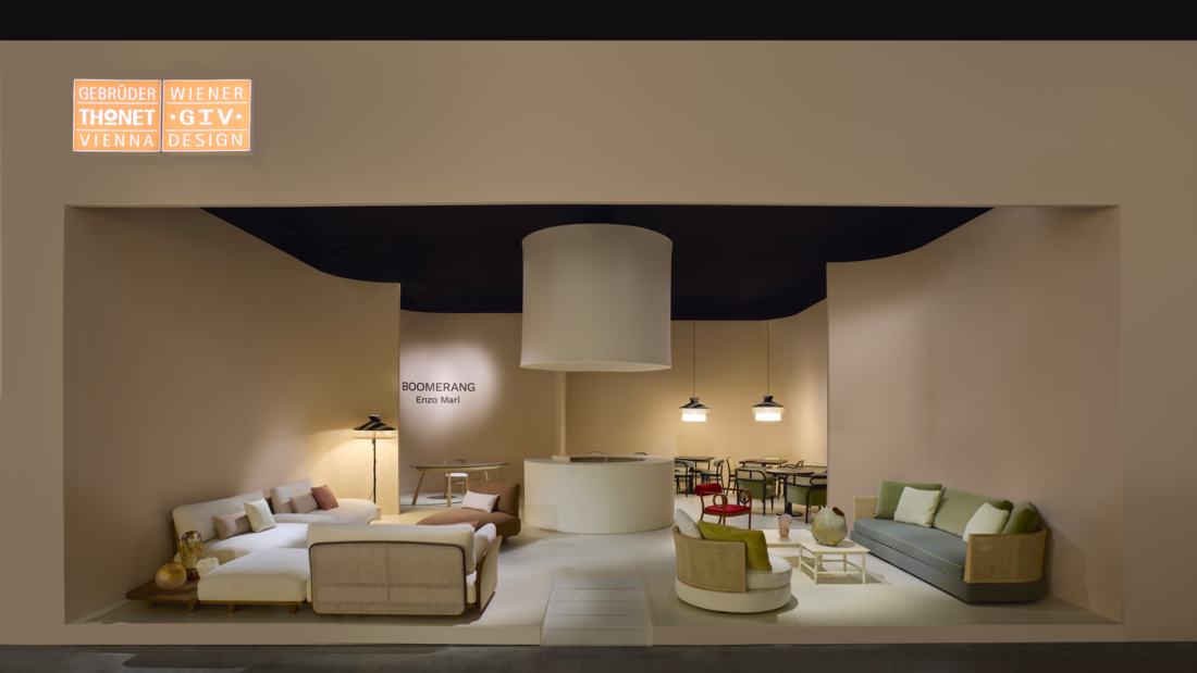 Gebrüder Thonet Vienna (GTV) stand Salone del Mobile 2025