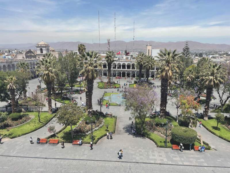 Uitzicht plein Cusco