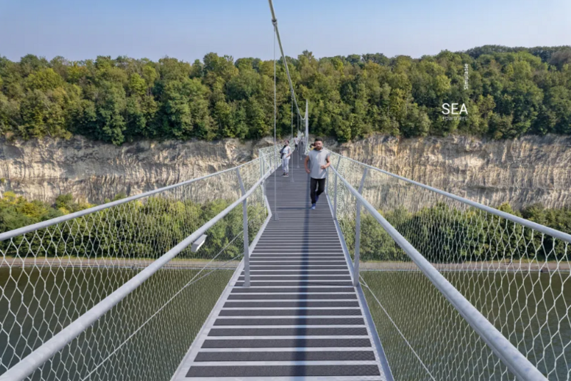 De Passerelle van Caestert, Wallonië
