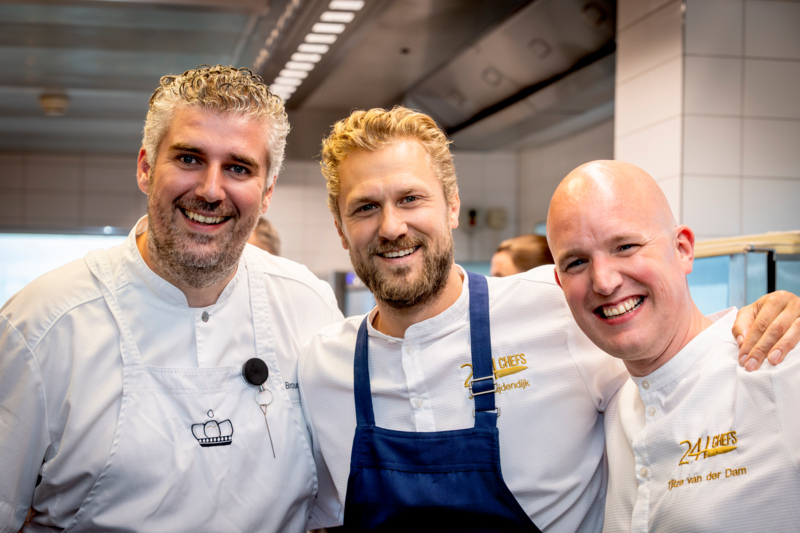 Bas Brouns (Ron Gastrobar), Joris Bijdendijk (Rijks) en organisator Tjitze van der Dam