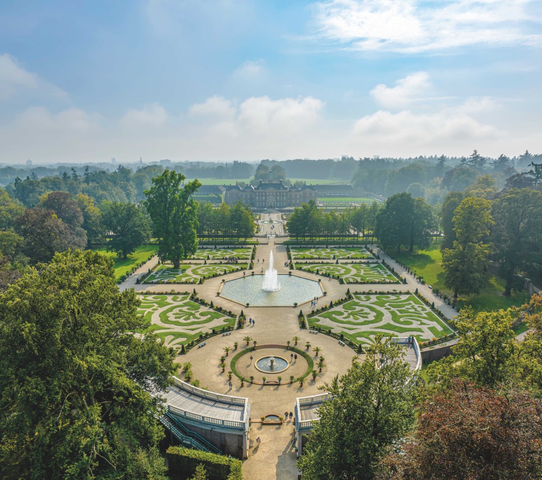 Paleis Het Loo, tuin in de lente
