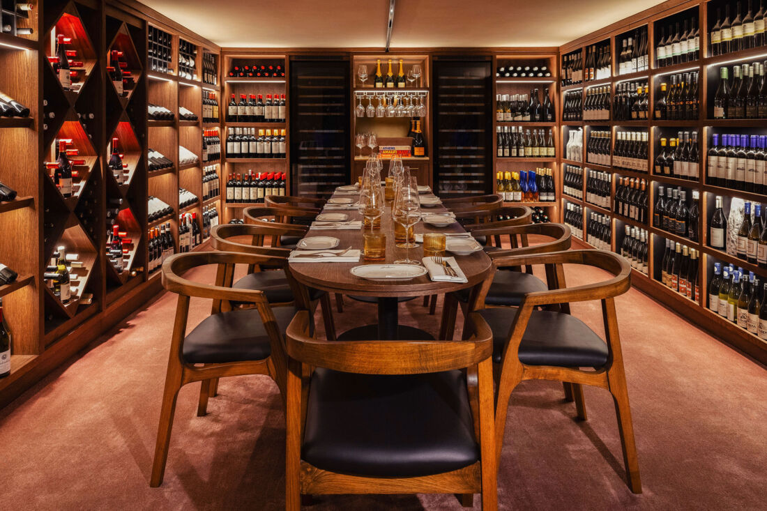 Wijnkelder restaurant Jondani Amsterdam