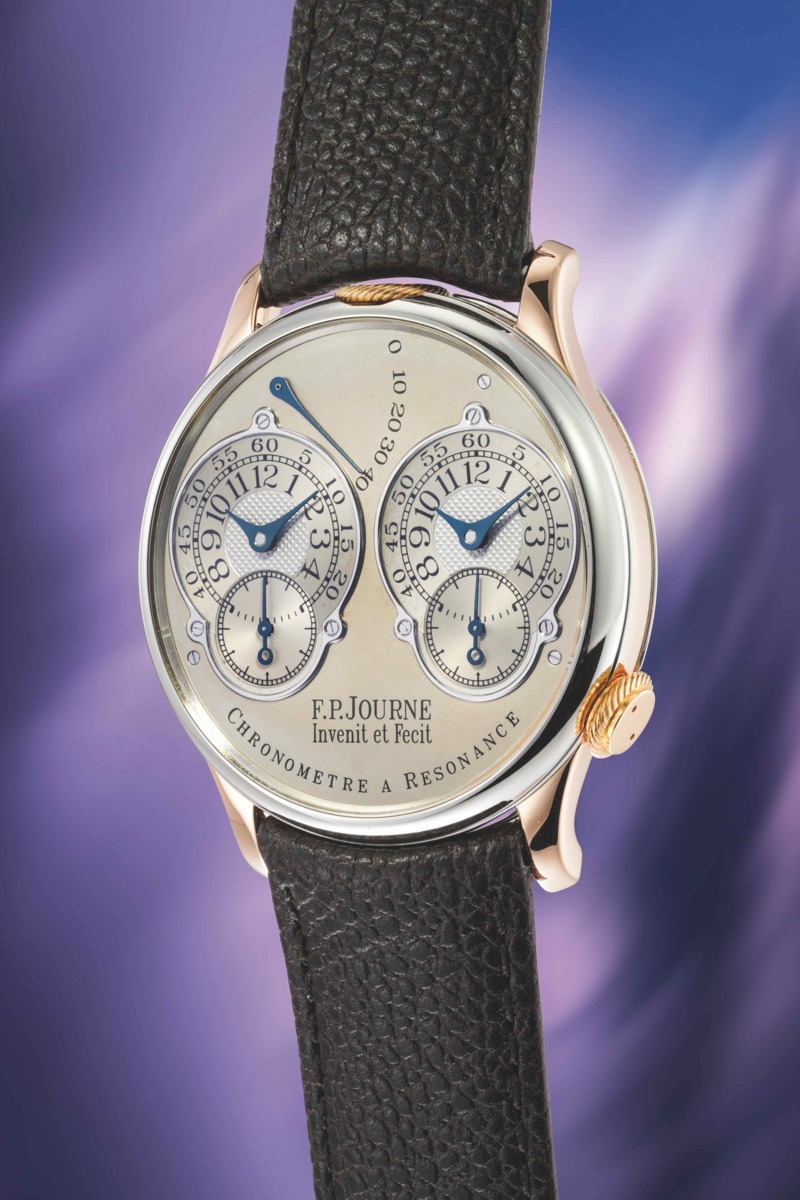  F.P.Journe Chronomètre à Résonance "Souscription No. 18" circa 2000   Estimate: CHF450,000–900,000 (US$576,000–1,150,000)  SOLD FOR CHF4,875,000 (US$6,274,125)   The Geneva Watch Auction: XXIII 9-10 May 2026