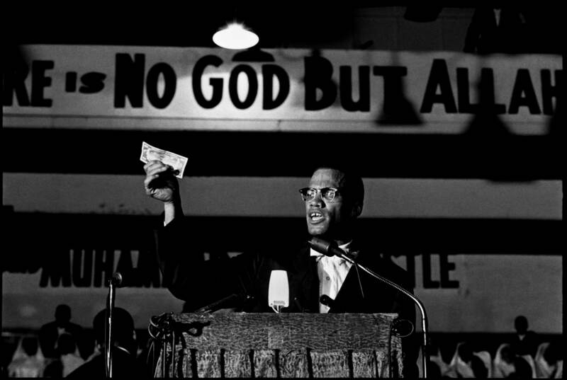 Eve Arnold - Malcolm X at a Black Muslims rally. Washington, D.C., 1961 © Eve Arnold - Magnum Photos