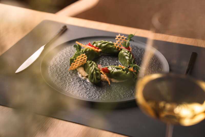 Gevulde ravioli Cyprianerhof gourmet