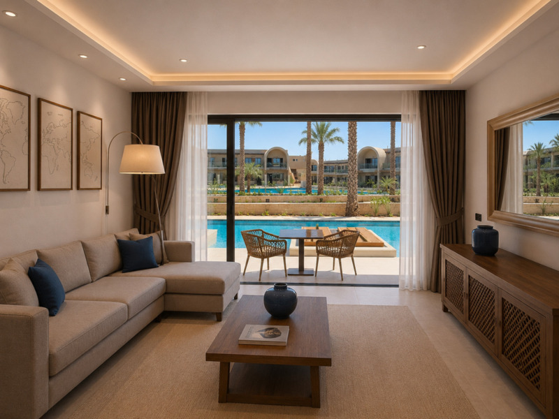Supreme Suite in 2 levels sharing pool