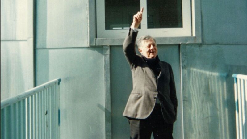 Aldo Rossi op de Belvedère van Bonnefanten, 1995. Foto Cristiano Urban