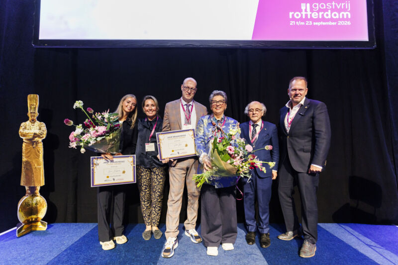 Winnaars Evi Borghouts en Pietro Kool
