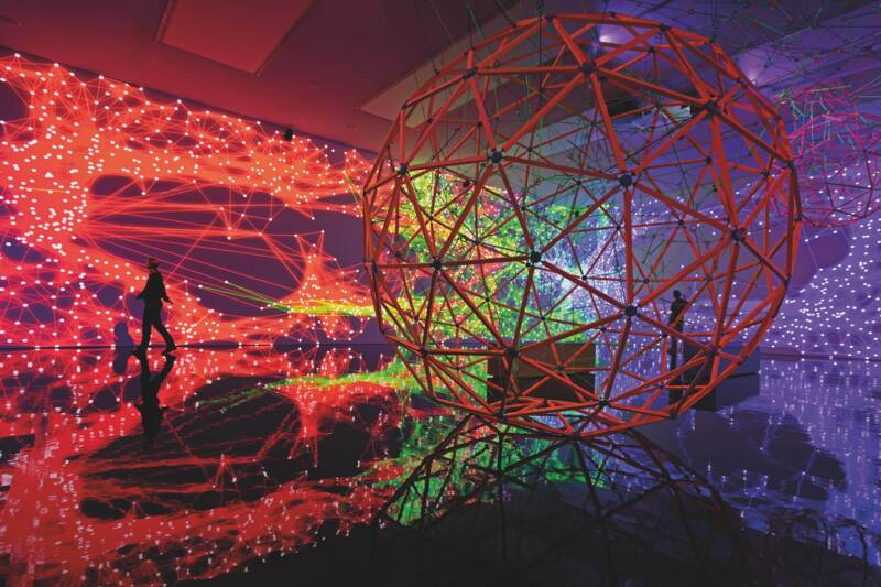 Miguel Chevalier, Complex  meshes  © Thomas Granovsky 
