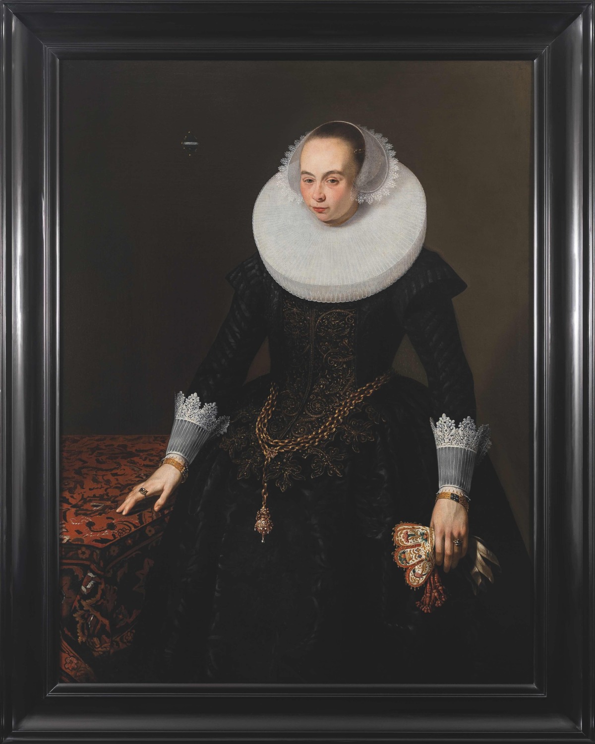 Amsterdams meester,  Portret van  een elegante man en vrouw, olie op doek, 140 x 106 cm