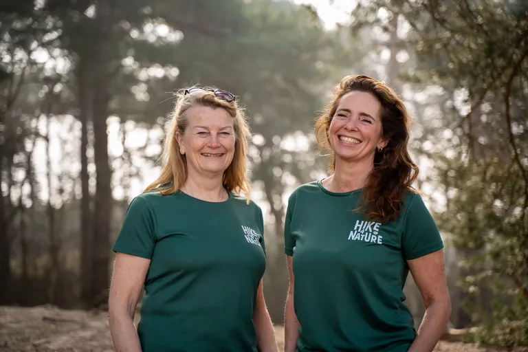 Adriana Stam en Esther Lapere van Hike4nature Adriana Stam en Esther Lapere van Hike4nature